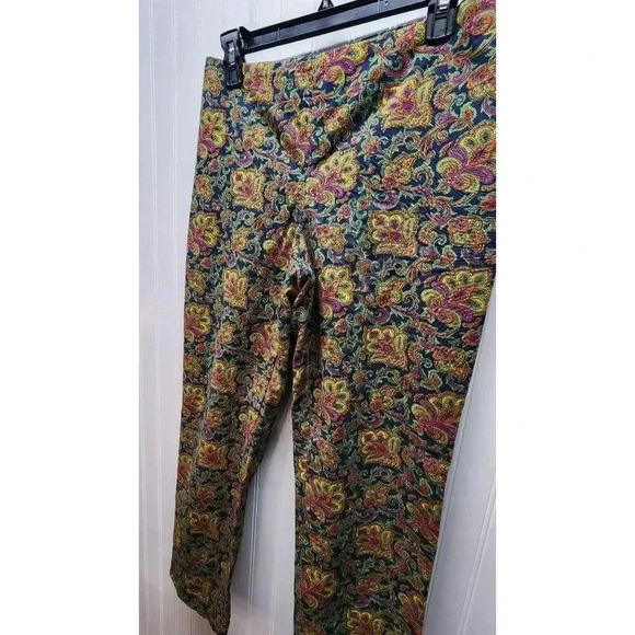 Talbots Curvy Multi Colored Ankle Pants Women's Size 8 - Picture 2 of 16